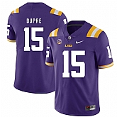 LSU Tigers 15 Malachi Dupre Purple Nike College Football Jersey Dzhi,baseball caps,new era cap wholesale,wholesale hats